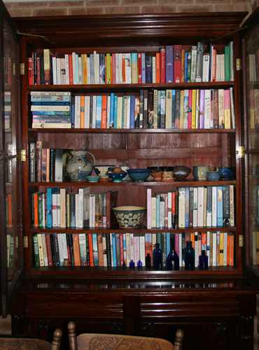  library: Here is my little library. It is housed in a old Victorian book 